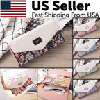 Fashion Women Leather Envelope Clutch Wallet Long Card Holder Purse Bag Handbag Pi-Mart