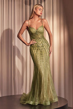Beaded Black Silver Fit & Flare Gown Purplish Diva