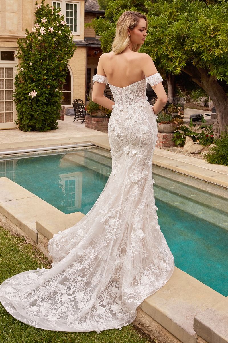 Fit & Flare Bridal Gown With Removable Skirt Purplish Diva