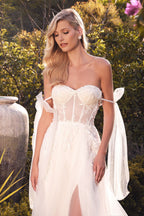 A-Line Bodice Wedding Gown Purplish Diva