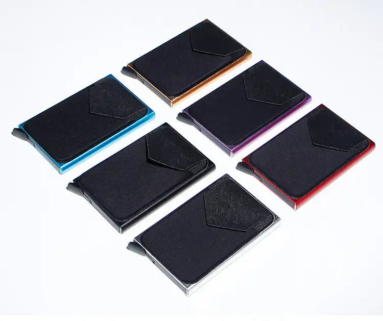 Metal Card Holder, Money Clip Aluminum Alloy Lycra Cloth - SJB-DIAMOND ELITES