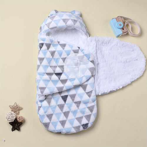 1pc Baby Wrap, Newborn Flannel Thickened Soft Swaddling Blanket Lootquake LLC