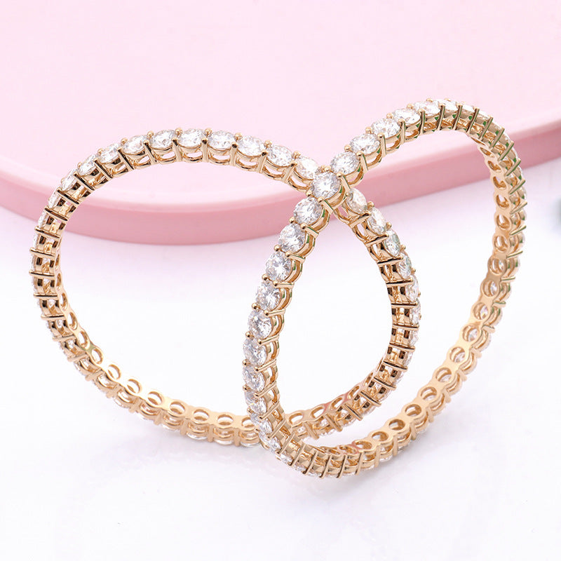 Moissanite 925 Silver Plated Bracelet Ornament Pi-Mart