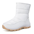 Winter Snow Boots For Women Outdoor Thickened High-top Plus Velvet Shoes Fashion Platform Ankle Boots Keep Warm Plush Shoes Pi-Mart