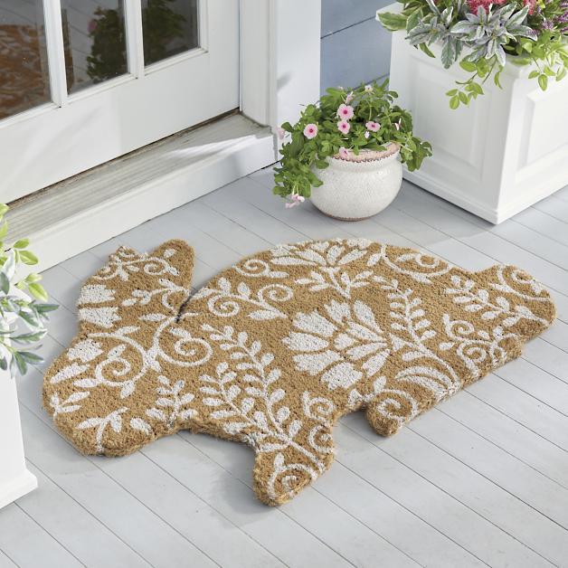 Rabbit Flannel Floor Mat Household Entrance Door Floor Mat Pi-Mart