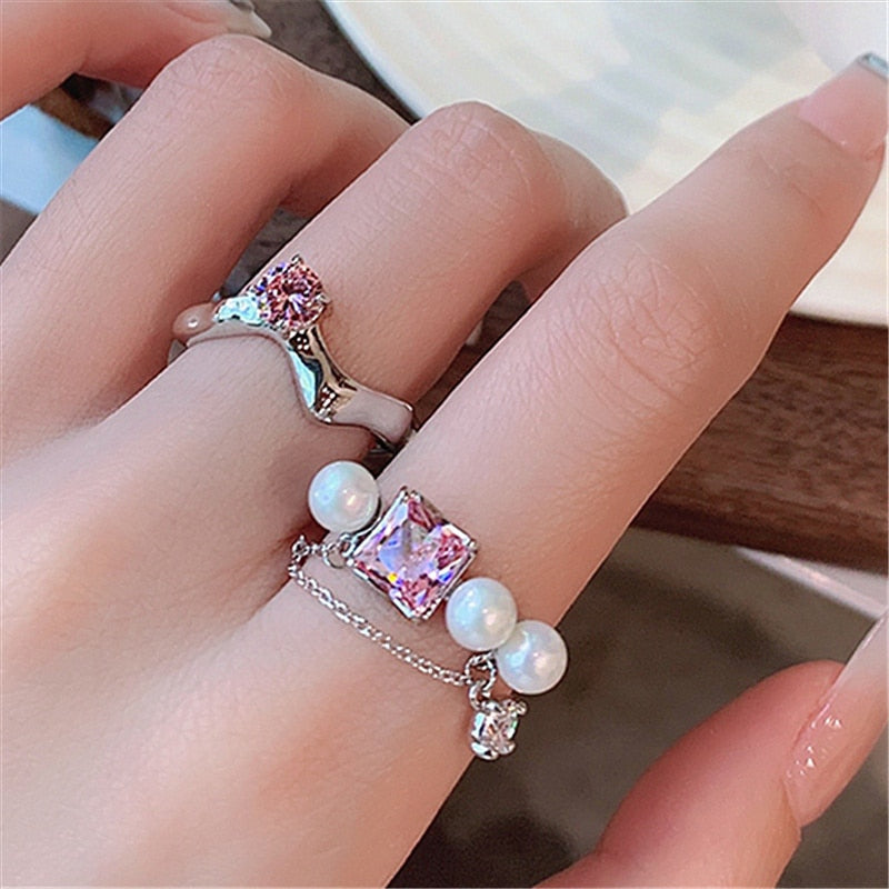 Trendy Metal Geometric Ring Pi-Mart