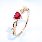 Huitan Simple Heart Ring - SJB-DIAMOND ELITES