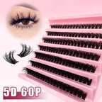 5D Messy 40p 60p Thick Hot Melt False Eyelashes Pi-Mart