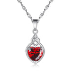 Heart-shaped Ruby Jewelry Suit Pi-Mart
