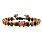 Beaded Hand Rope Volcanic Stone Bracelet Pi-Mart