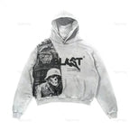 Punk Wind Ninja Printed Hoodies Pi-Mart