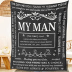 1pc Gifts Blanket For Him, Husband Boyfriend Gifts Blanket, Birthday Gift Ideas For Boyfriend, I Love You Gifts For Him Perfect For Birthday, Anniversary, Christmas, Valentine's Day, Soft And Comfortable Throw Blanket Lootquake LLC