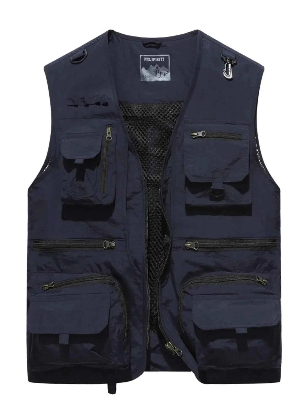 MegaFit Men's Quick-Dry Multi-Pocket Mesh Vest THRIXINE