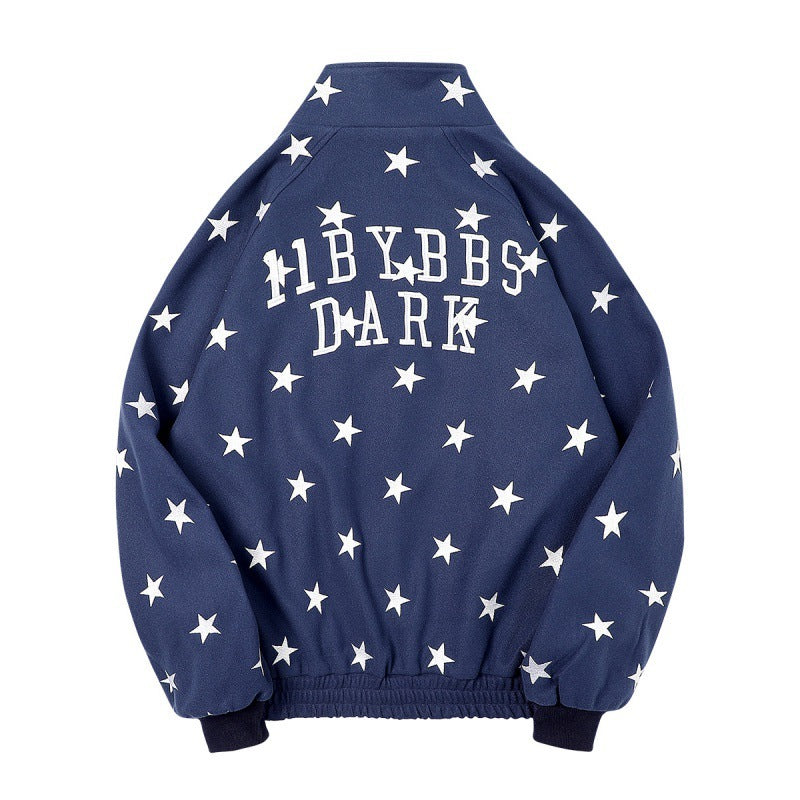 Autumn New Cardigans Star Hoodie Men Loose Pi-Mart