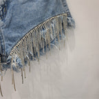 2023 Summer High-Waisted Ripped Denim Shorts for Women