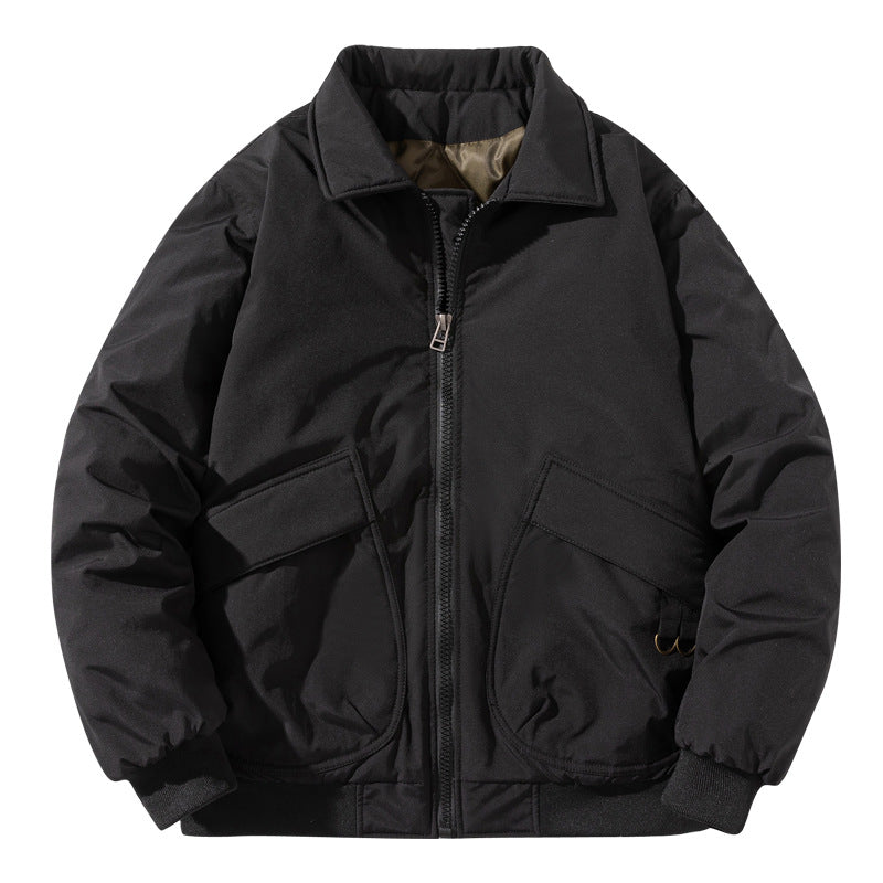 Men's Bomber Jacket Thickened Baseball Cotton Coat Pi-Mart