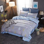 New Quilt Cover Simple Bed Sheet Cartoon Supplies Four-piece Set Pi-Mart