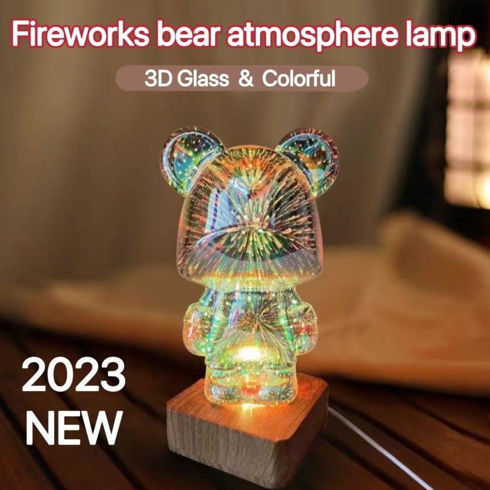 3D Bear Firework Light Lamp - SJB-DIAMOND ELITES