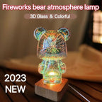 3D Bear Firework Light Lamp - SJB-DIAMOND ELITES