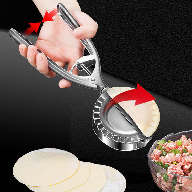 Kitchen Dumpling Mold Stainless Steel Dumpling Machine Pressing Home Baking Tool Skin Press Tool Dumpling Noodle Manual Kitchen Gadgets Pi-Mart