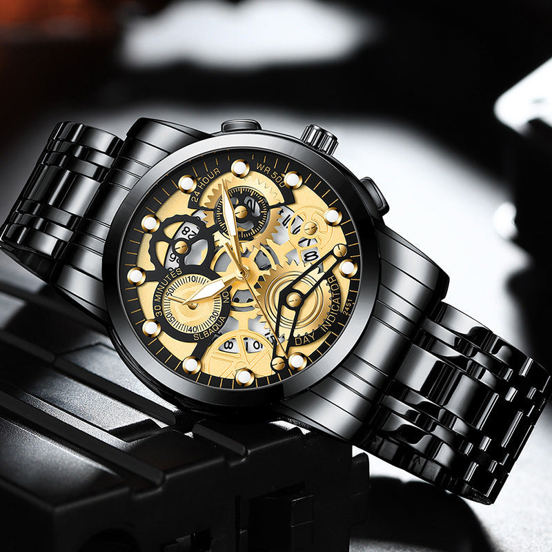 Men's Hollow Non-mechanical Business Watch Pi-Mart