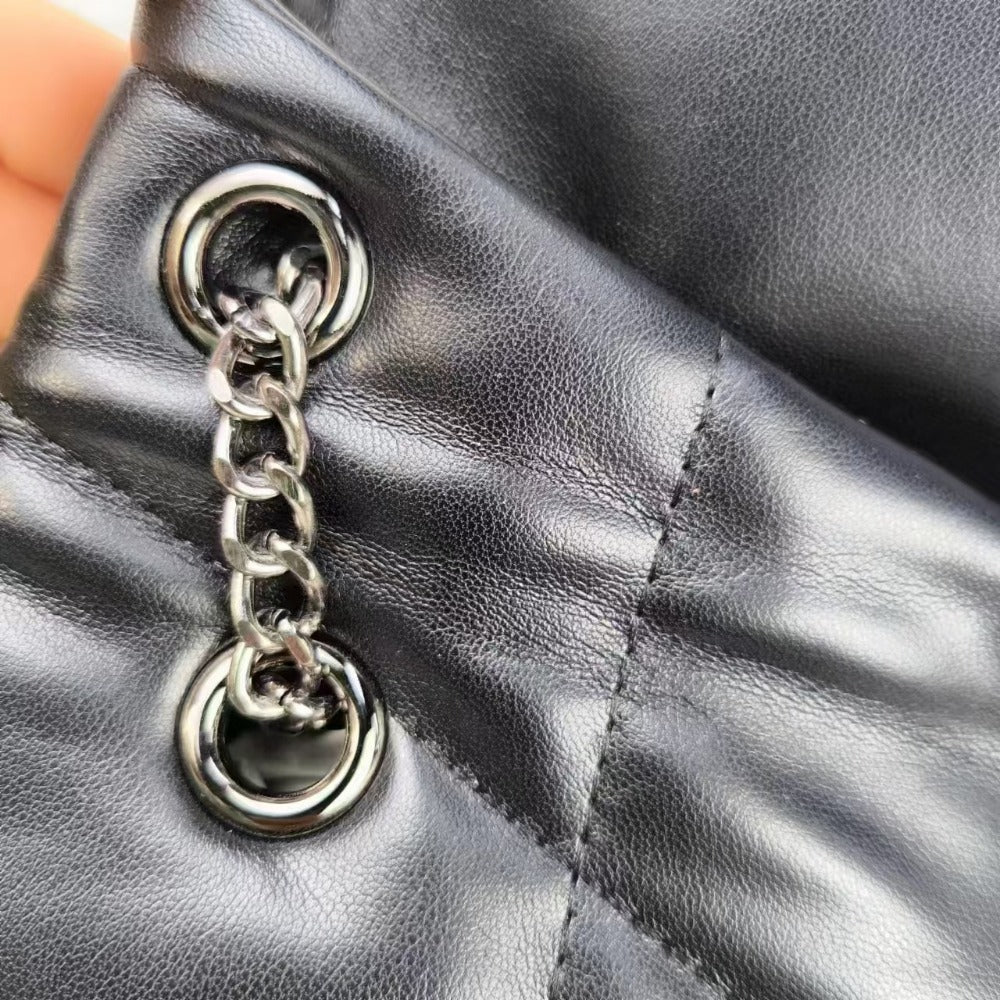 Puffer Shoulder Bag Chain Strap Puffy Crossbody Purse for Women Quilt Large Capacity Shoulder Puffer Bag Free People Bag - SJB-DIAMOND ELITES