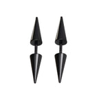 Small Black Punk Stud Earrings Pi-Mart