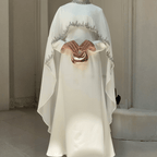 Celestial Rhinestone Cape Abaya | Luxury 2-Piece Set (MA251)
