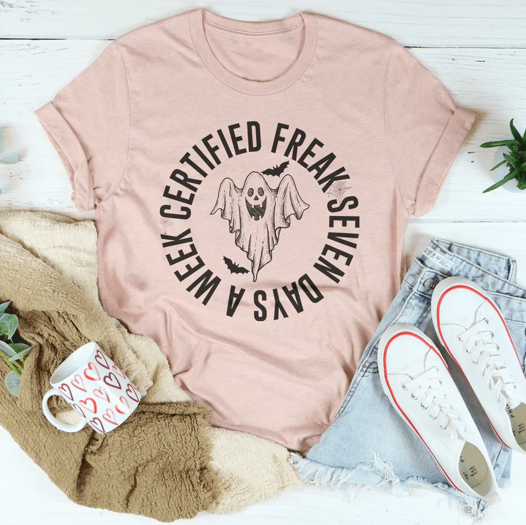 Certified Freak Tee Peachy Sunday