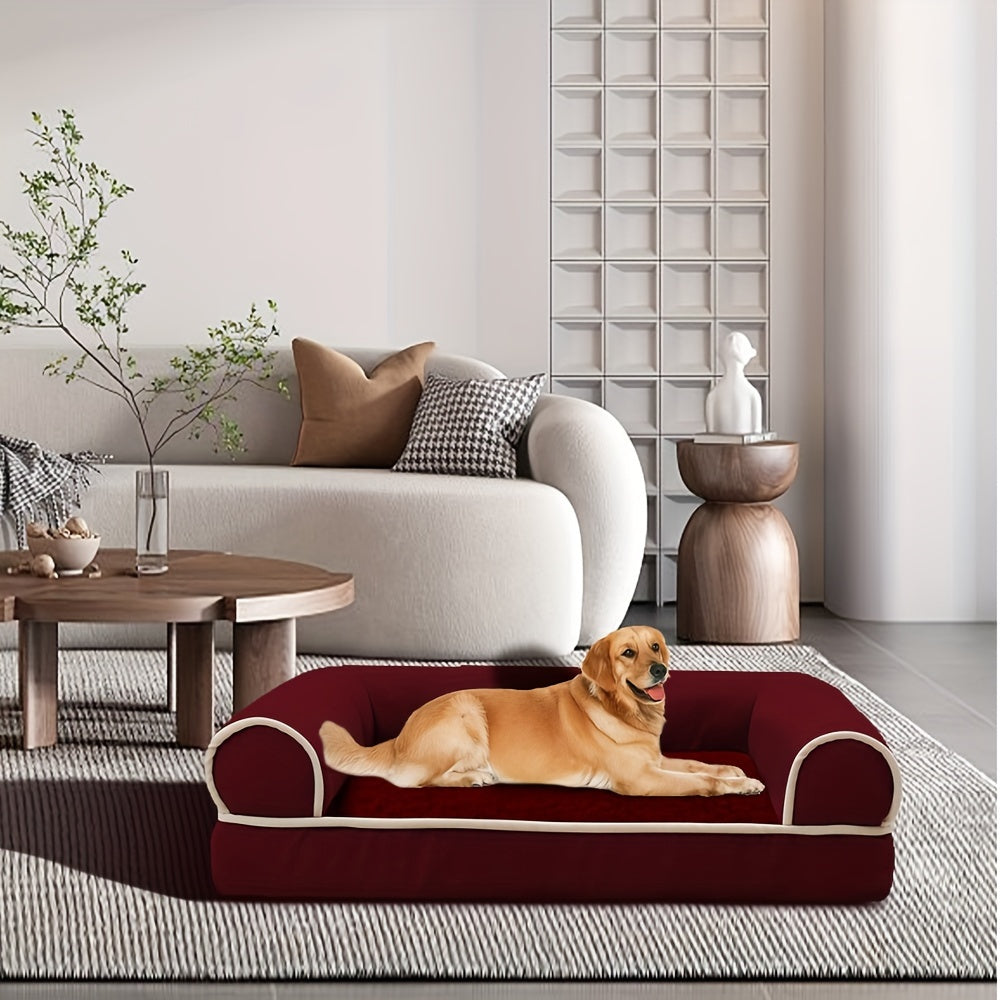 New Dog Sofa Pet Dog Bed Cat Bed Deep Sleep Dog House Square Thickened Warm Dog Mat Small Medium Large Dog House Pet Supplies Breathable Blanket Pet Dog Bed Dog Sofa Dog Bed Dog House Pet Supplies Accessories Lootquake LLC