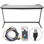 Z Shaped Large Computer Table PC Gaming Desk with RGB LED Light Home Furniture Gaming Supplies - SJB-DIAMOND ELITES