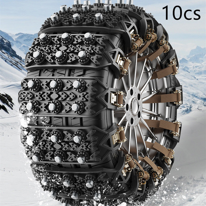 Car Tire Emergency Type Universal Rubber Beef Tendon Snow Nonskid Chain