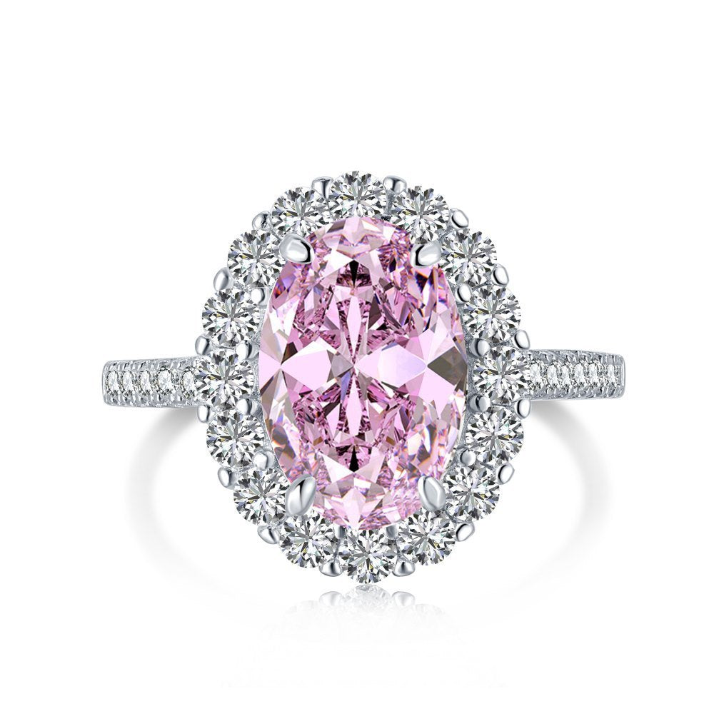 Sterling Silver Luxury Elegant Retro Elegant Zircon Ring Pi-Mart