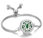 Hollow Stainless Steel Adjustable Aromatherapy Bracelet Jewelry Pi-Mart