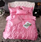 Bed Sheet Quilt Cover Naked Sleep Cool Silk Single Three Piece Set Pi-Mart