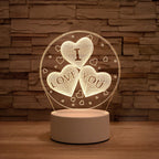 3D Table Night Lamp - SJB-DIAMOND ELITES