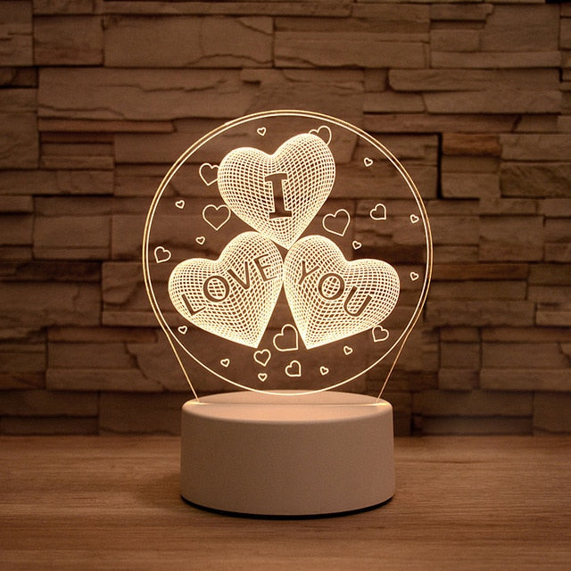 3D Table Night Lamp - SJB-DIAMOND ELITES