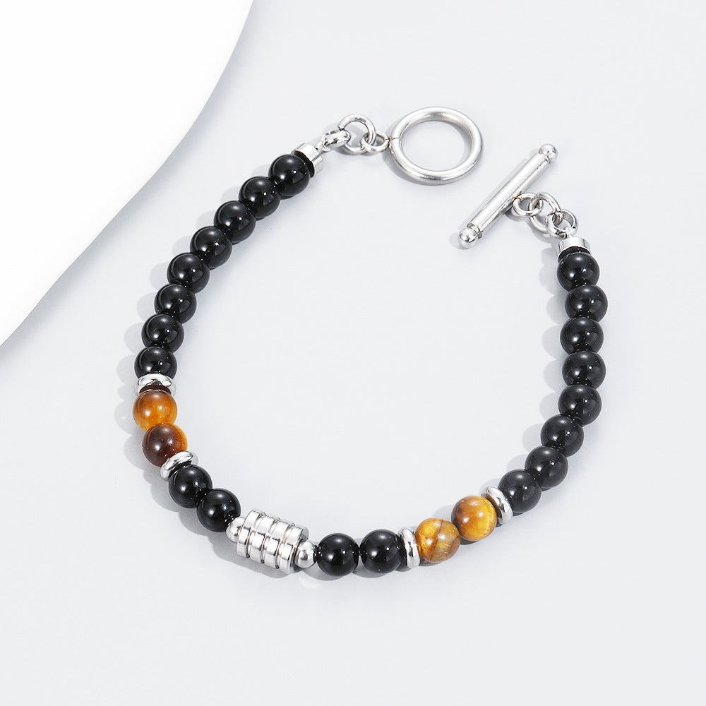 Clasp Tiger Eye Bracelet for Men - SJB-DIAMOND ELITES