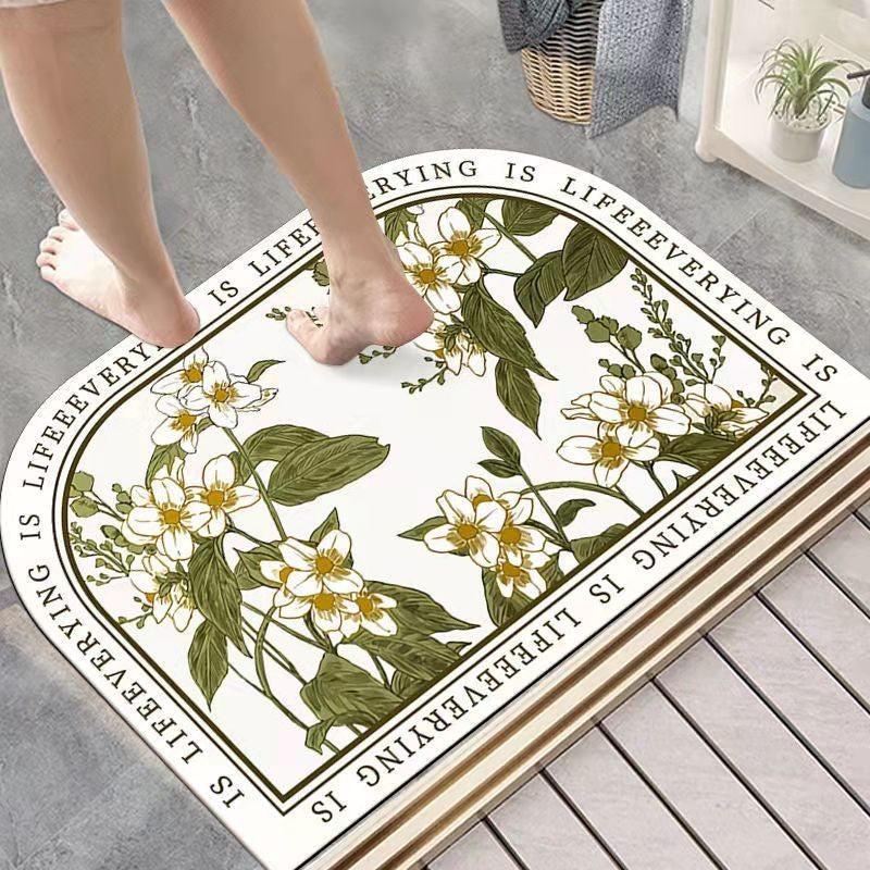 Diatom Mud Floor Mat Nordic Style Bathroom Non-slip Absorbent Pi-Mart