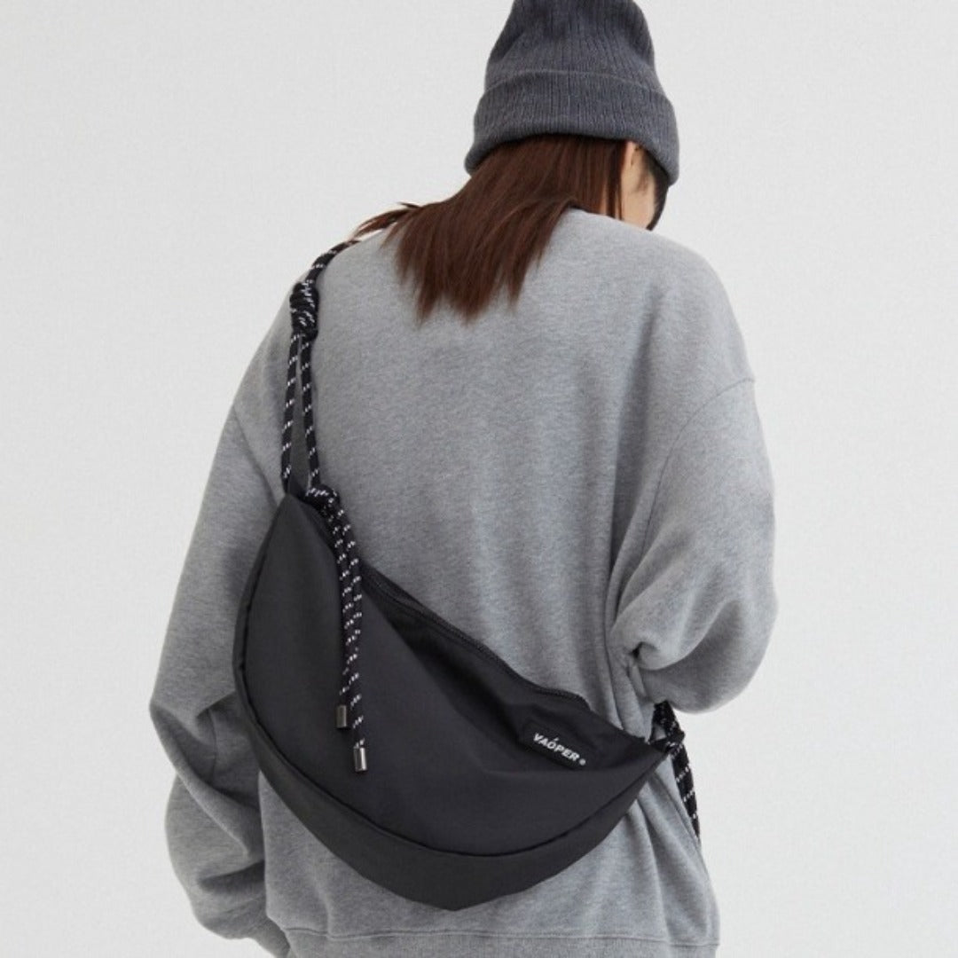 Shoulder crossbody bag unisex, large capacity student leisure crossbody bag, sports solid color small crossbody bag - SJB-DIAMOND ELITES