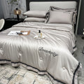 Tencel Summer Cooling Ice Silk Summer Quilt Airable Cover Four-piece Set Pi-Mart