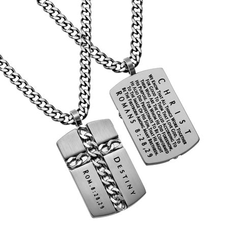 Silver Chain Cross Necklace KingdomWear