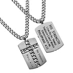 Silver Chain Cross Necklace KingdomWear