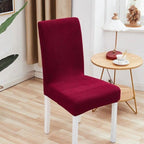 Chair Cover Polyester Fiber Elastic Stool Cover Hotel Restaurant Chair Antifouling Cover  Washable Spandex Kitchen Chair Covers for Dining Room Christmas Decoration Holiday Party Protector for Kitchen Stevvex