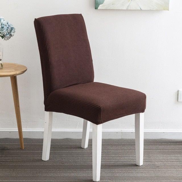 Chair Cover Polyester Fiber Elastic Stool Cover Hotel Restaurant Chair Antifouling Cover  Washable Spandex Kitchen Chair Covers for Dining Room Christmas Decoration Holiday Party Protector for Kitchen Stevvex