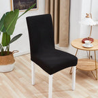 Chair Cover Polyester Fiber Elastic Stool Cover Hotel Restaurant Chair Antifouling Cover  Washable Spandex Kitchen Chair Covers for Dining Room Christmas Decoration Holiday Party Protector for Kitchen Stevvex