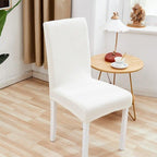 Chair Cover Polyester Fiber Elastic Stool Cover Hotel Restaurant Chair Antifouling Cover  Washable Spandex Kitchen Chair Covers for Dining Room Christmas Decoration Holiday Party Protector for Kitchen Stevvex