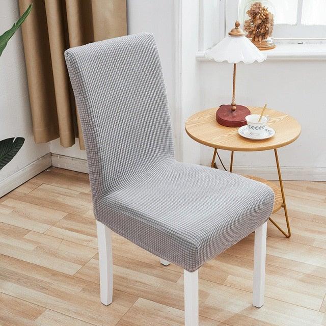 Chair Cover Polyester Fiber Elastic Stool Cover Hotel Restaurant Chair Antifouling Cover  Washable Spandex Kitchen Chair Covers for Dining Room Christmas Decoration Holiday Party Protector for Kitchen Stevvex