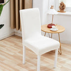 Chair Cover Polyester Fiber Elastic Stool Cover Hotel Restaurant Chair Antifouling Cover  Washable Spandex Kitchen Chair Covers for Dining Room Christmas Decoration Holiday Party Protector for Kitchen Stevvex