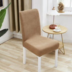 Chair Cover Polyester Fiber Elastic Stool Cover Hotel Restaurant Chair Antifouling Cover  Washable Spandex Kitchen Chair Covers for Dining Room Christmas Decoration Holiday Party Protector for Kitchen Stevvex